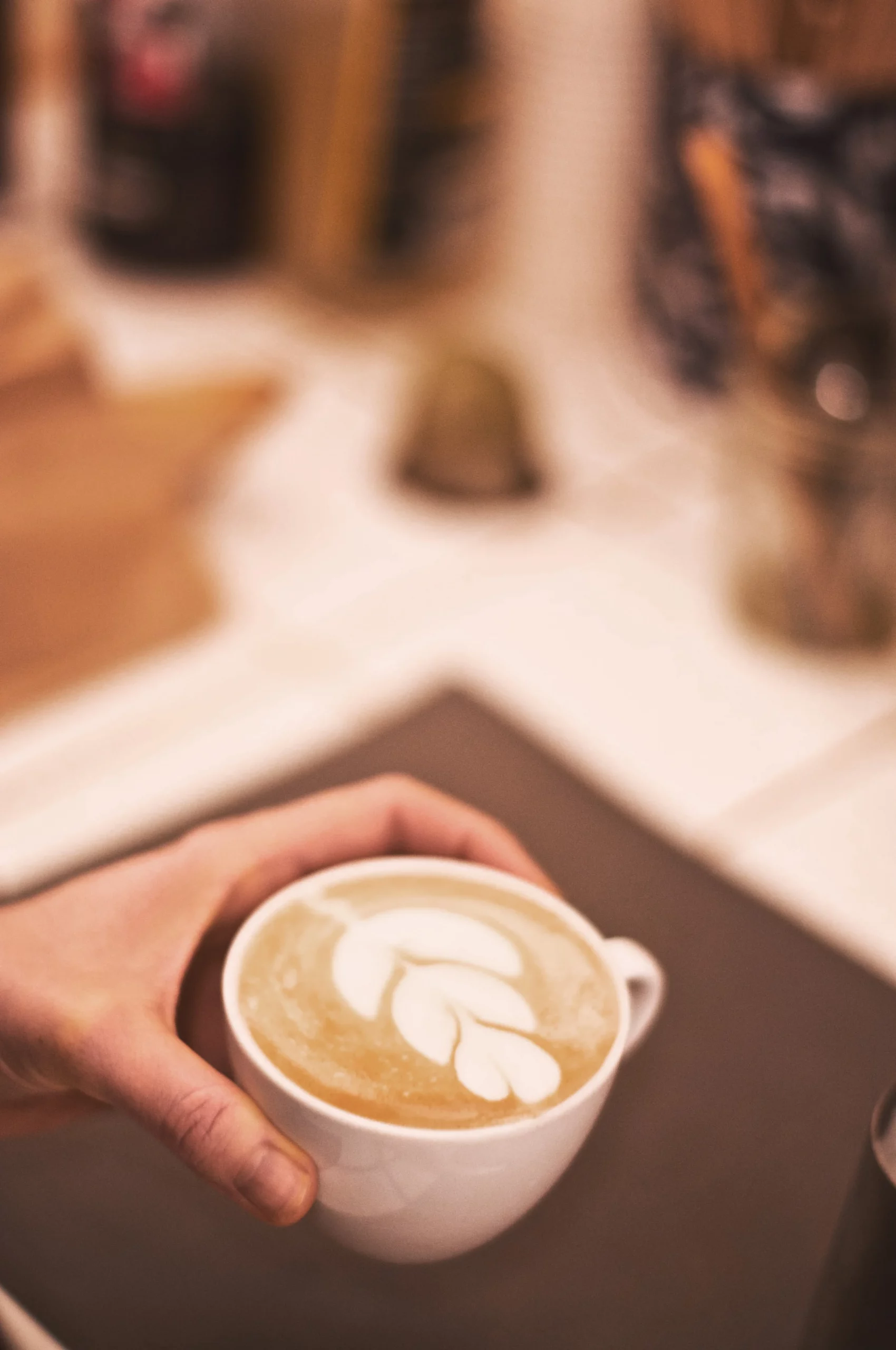 capuccino et latte art